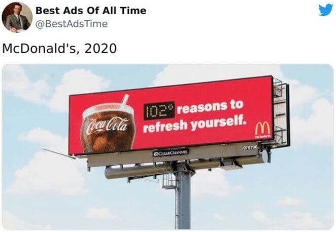 This McDonald's Billboard From 2020