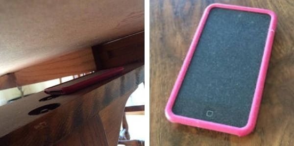 This Table Has a Super Secret iPod Shelf