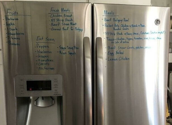 Keep Stock of Your Fridge's Contents Using Dry Erase Markers