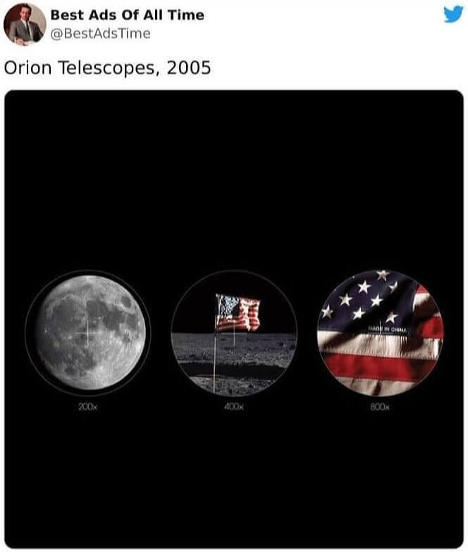 Orion's 2005 Telescope Ad