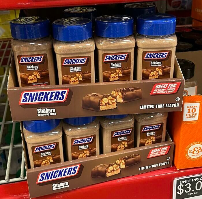Snickers Candy Bar in a Seasoning