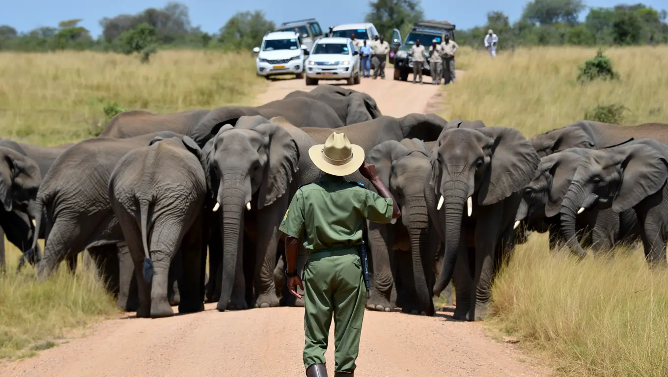 Elephant Herd Blocks Road for Hours – What They Were Protecting Stuns Onlookers